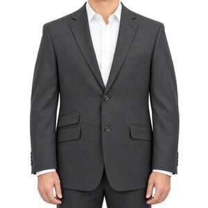 NEW Perry Ellis Portfolio Blazer Mens 40S Gray Pinstripe Slim Fit Suit Jacket